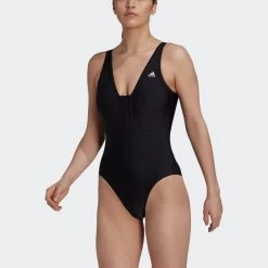 Calvin Klein Swimwear Zwembroek TANGA -Beroemde Badkleding Winkel adidas performance badpak iconisea 3 stripes 1 stuk zwart 4