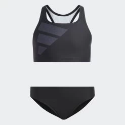 Bench. Bustierbikini Met Geometrische Gedessineerde Inzetten -Beroemde Badkleding Winkel adidas performance bustierbikini big bars logo bikini set zwart