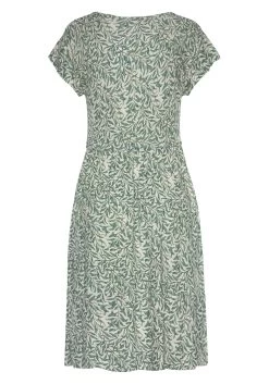 Beachtime Jerseyjurk Met Bladdessin -Beroemde Badkleding Winkel beachtime jerseyjurk met bladdessin groen 2