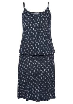 Vivance Shirt Met 3/4-mouwen Met Modieuze Manchetten En Goudkleurige Knopen (Set Van 2) -Beroemde Badkleding Winkel beachtime strandjurk met ankerprint blauw 23