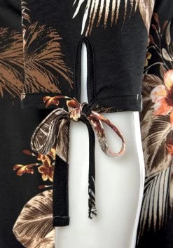 Beachtime Strandjurk Met Bandjes Aan De Mouwen -Beroemde Badkleding Winkel beachtime strandjurk met bandjes aan de mouwen zwart 4