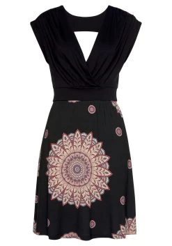 Beachtime Zomerjurk Met Neklijn Aan De Achterkant -Beroemde Badkleding Winkel beachtime zomerjurk met neklijn aan de achterkant zwart 7