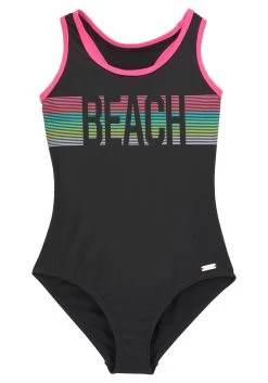 Buffalo Bandeaubikini Karo Kids Met Unikleurige Details -Beroemde Badkleding Winkel bench badpak met op dessin geplaatste print zwart 2