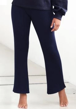 S.Oliver RED LABEL Beachwear Jerseyjurk -Beroemde Badkleding Winkel bench loungebroek met iets uitlopende pijpen blauw 6