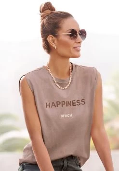 Buffalo Strandtop Met Inzet Bovenaan 37 Buffalo Strandtop Met Inzet Bovenaan -Beroemde Badkleding Winkel bench shirttop met frontprint roze 1