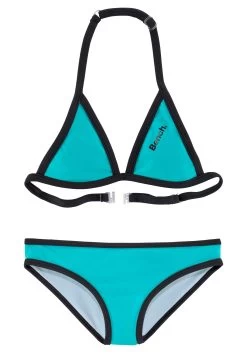 Buffalo Triangelbikini Met Trendy Hotpants -Beroemde Badkleding Winkel bench triangelbikini met logoprint aan top en broekje groen 8