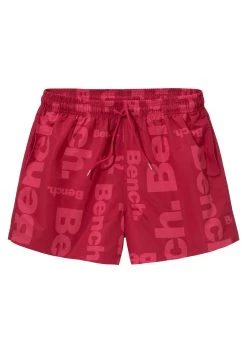 Bench. Zwemshort Met Logo-opschrift Opzij -Beroemde Badkleding Winkel bench zwemshort kort of lang model rood 2