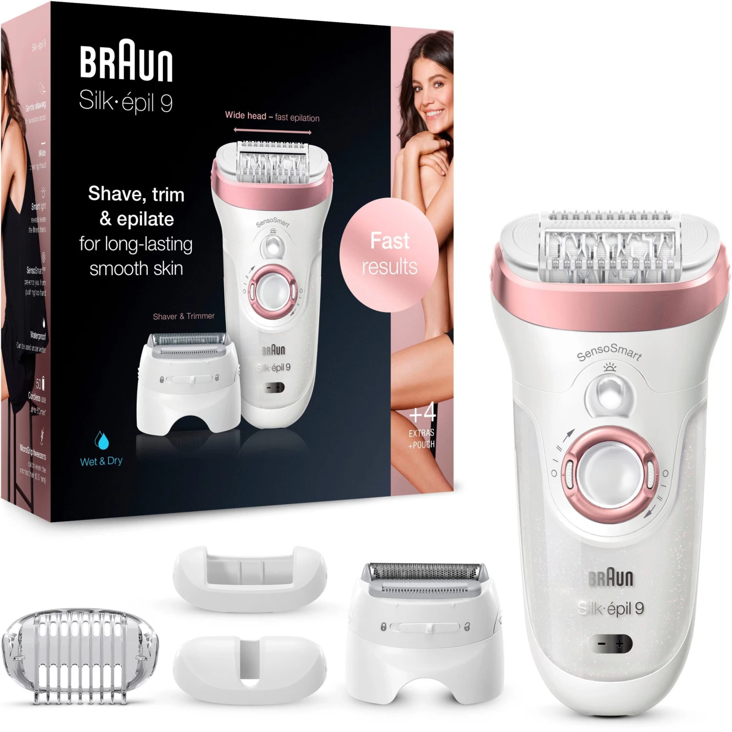 Braun Epilator Silk-épil 9 9-725 Micro-grip-pincetten-technologie 4 Braun Epilator Silk-épil 9 9-725 Micro-grip-pincetten-technologie - Image 4