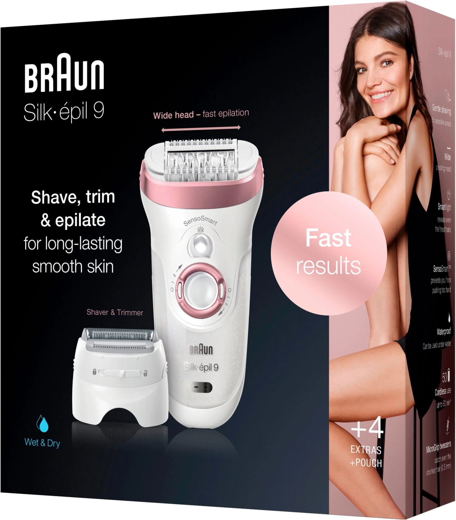 Braun Epilator Silk-épil 9 9-725 Micro-grip-pincetten-technologie 5 Braun Epilator Silk-épil 9 9-725 Micro-grip-pincetten-technologie - Image 5
