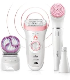 Braun Epilator Silk-épil 9 9-975 6-in-1 Draadloze Wet&Dry Ontharing – Epilator, Scheerapparaat, Peeling, Reinigingskit Voor Gezicht En Lichaam -Beroemde Badkleding Winkel braun epilator silk epil 9 9 975 6 in 1 draadloze wetdry ontharing epilator scheerapparaat peeling reinigingskit voor gezicht en lichaam roze 2