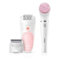 Braun Epilator Silk-épil Deluxe Beauty-Set 5-895 Draadloze Wet&Dry Ontharing 6-in-1 Epilator, Scheerapparaat, Reiniging & Peeling Voor Gezicht & Lichaam -Beroemde Badkleding Winkel braun epilator silk epil deluxe beauty set 5 895 draadloze wetdry ontharing 6 in 1 epilator scheerapparaat reiniging peeling voor gezicht lichaam wit 7