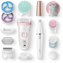 Braun Epilator Silk-épil 9 9-890 Voor Dames Voor Een Langdurige Ontharing -Beroemde Badkleding Winkel braun epilator silk epil deluxe beauty set 9 995 deluxe 9 in 1 draadloze wetdry ontharing voor gezicht en lichaam wit 11