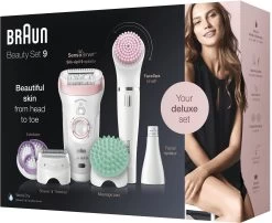 Braun Epilator Silk-épil Deluxe Beauty-Set 9-995 Deluxe 9-in-1 Draadloze Wet&dry Ontharing Voor Gezicht En Lichaam -Beroemde Badkleding Winkel braun epilator silk epil deluxe beauty set 9 995 deluxe 9 in 1 draadloze wetdry ontharing voor gezicht en lichaam wit 7