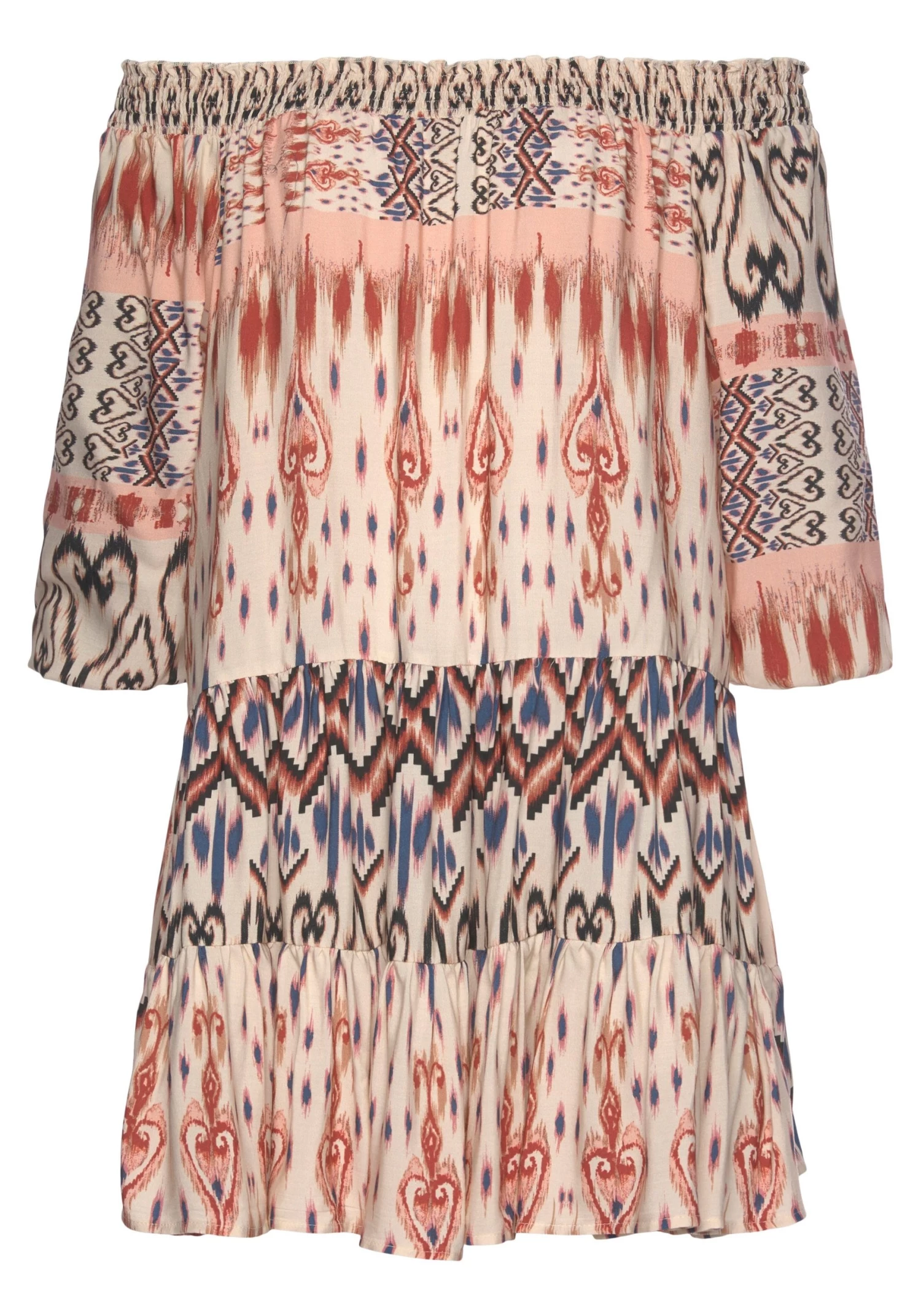 Buffalo Gedessineerde Jurk Met Ethno Print 2 Buffalo Gedessineerde Jurk Met Ethno Print - Afbeelding 2