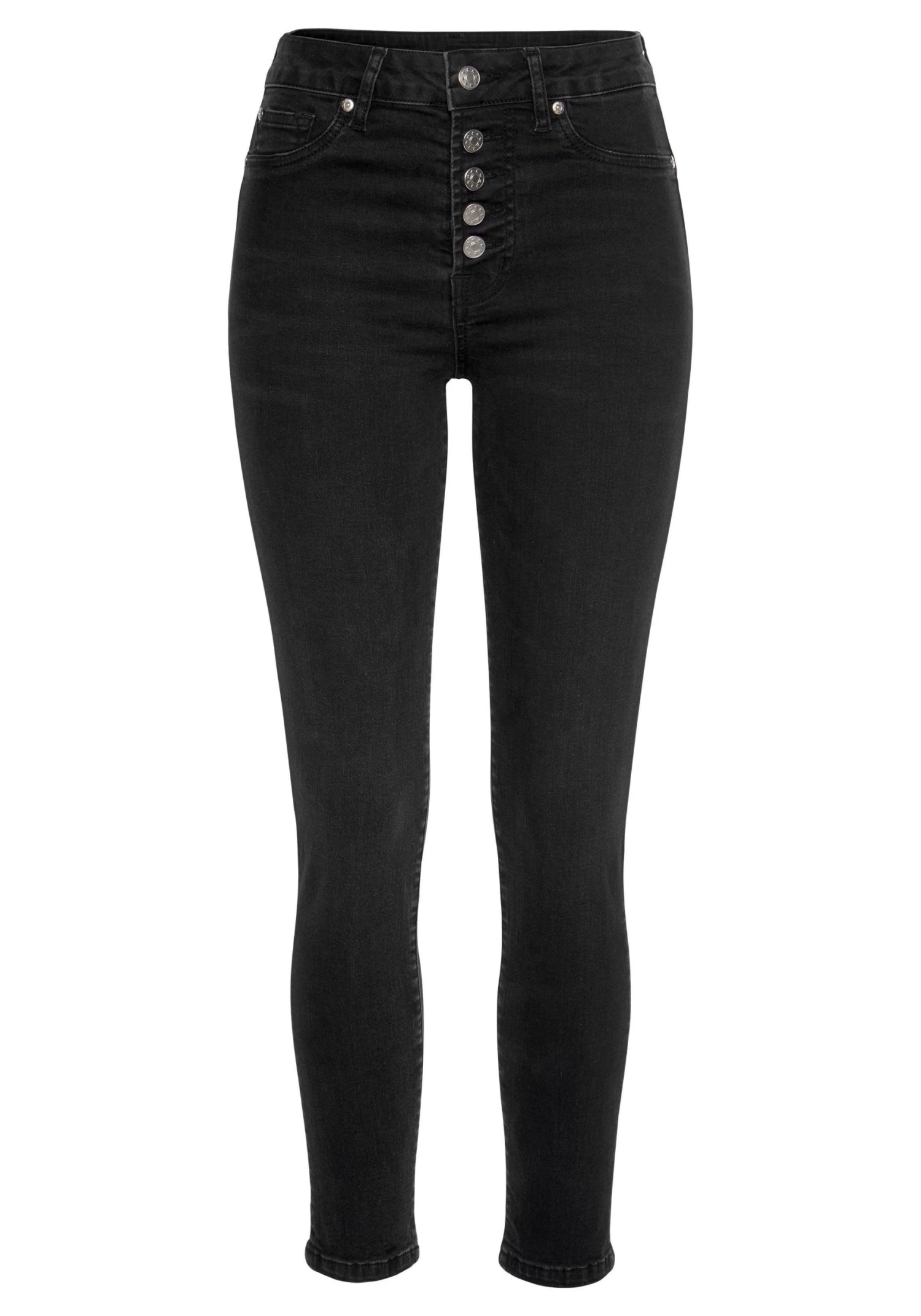 Buffalo High-waist Jeans Met Modieuze Knoopsluiting 3 Buffalo High-waist Jeans Met Modieuze Knoopsluiting - Image 3