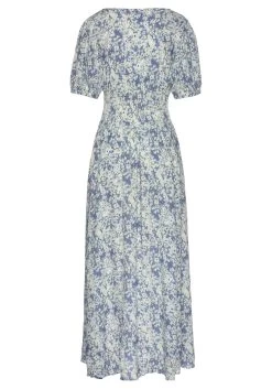 Buffalo Maxi-jurk Met Fijne Bloemenprint 21 Buffalo Maxi-jurk Met Fijne Bloemenprint -Beroemde Badkleding Winkel buffalo maxi jurk met fijne bloemenprint blauw 4