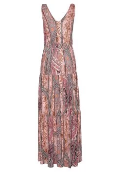 Buffalo Maxi-jurk Met Modieuze Volants -Beroemde Badkleding Winkel buffalo maxi jurk met modieuze volants roze 3