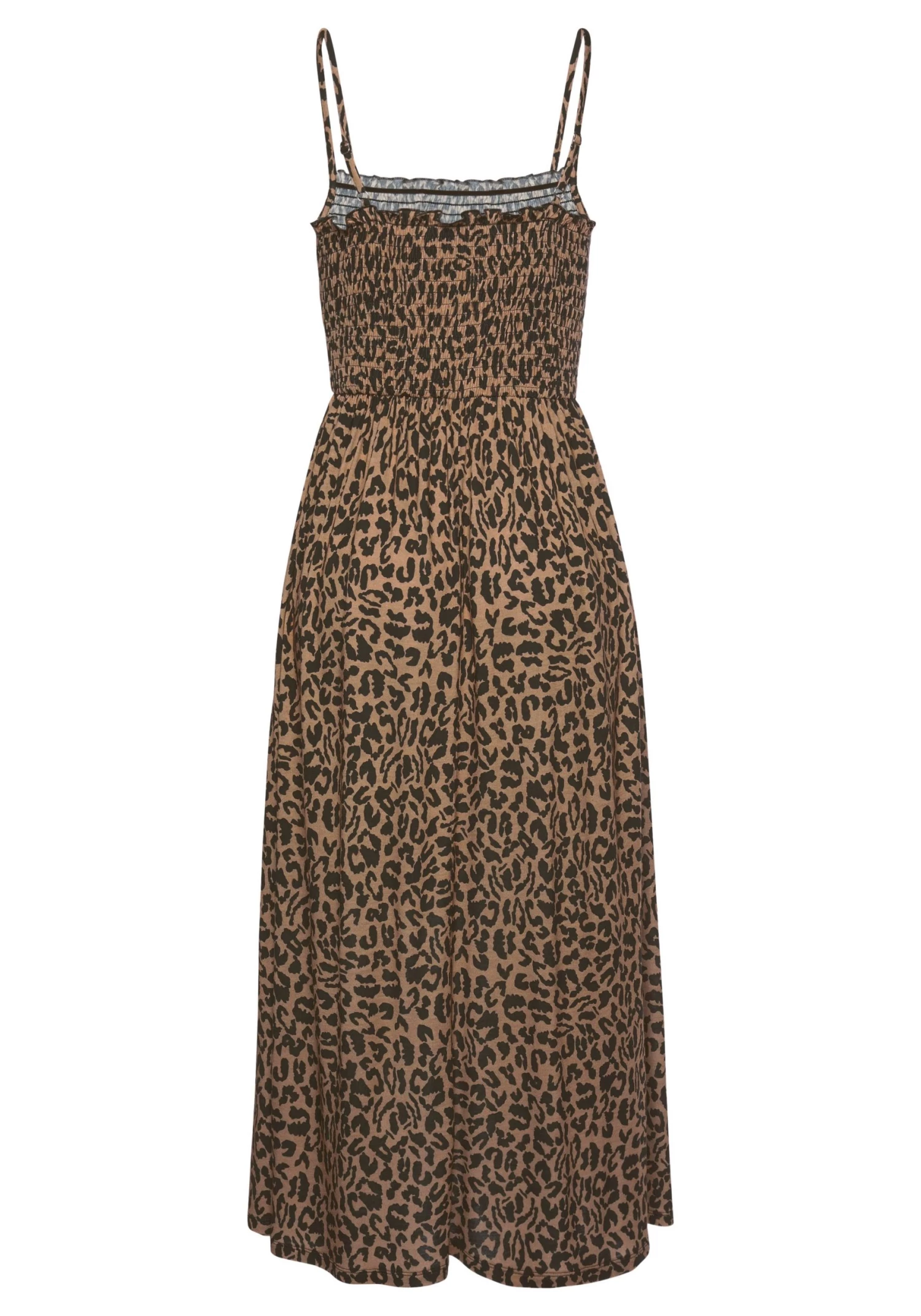 Buffalo Midi-jurk Met Een Gesmokte Top En Animal-print 3 Buffalo Midi-jurk Met Een Gesmokte Top En Animal-print - Afbeelding 3