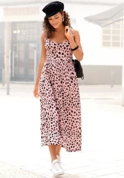 Buffalo Midi-jurk Met Stippenprint