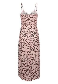 Buffalo Midi-jurk Met Stippenprint 21 Buffalo Midi-jurk Met Stippenprint -Beroemde Badkleding Winkel buffalo midi jurk met stippenprint roze 4