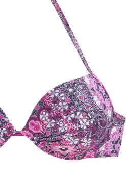 Buffalo Push-upbikinitop Shari Met Paisleyprint -Beroemde Badkleding Winkel buffalo push upbikinitop shari met paisleyprint paars 3