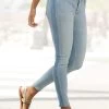 Buffalo Skinny Fit Jeans Met Strepen Opzij