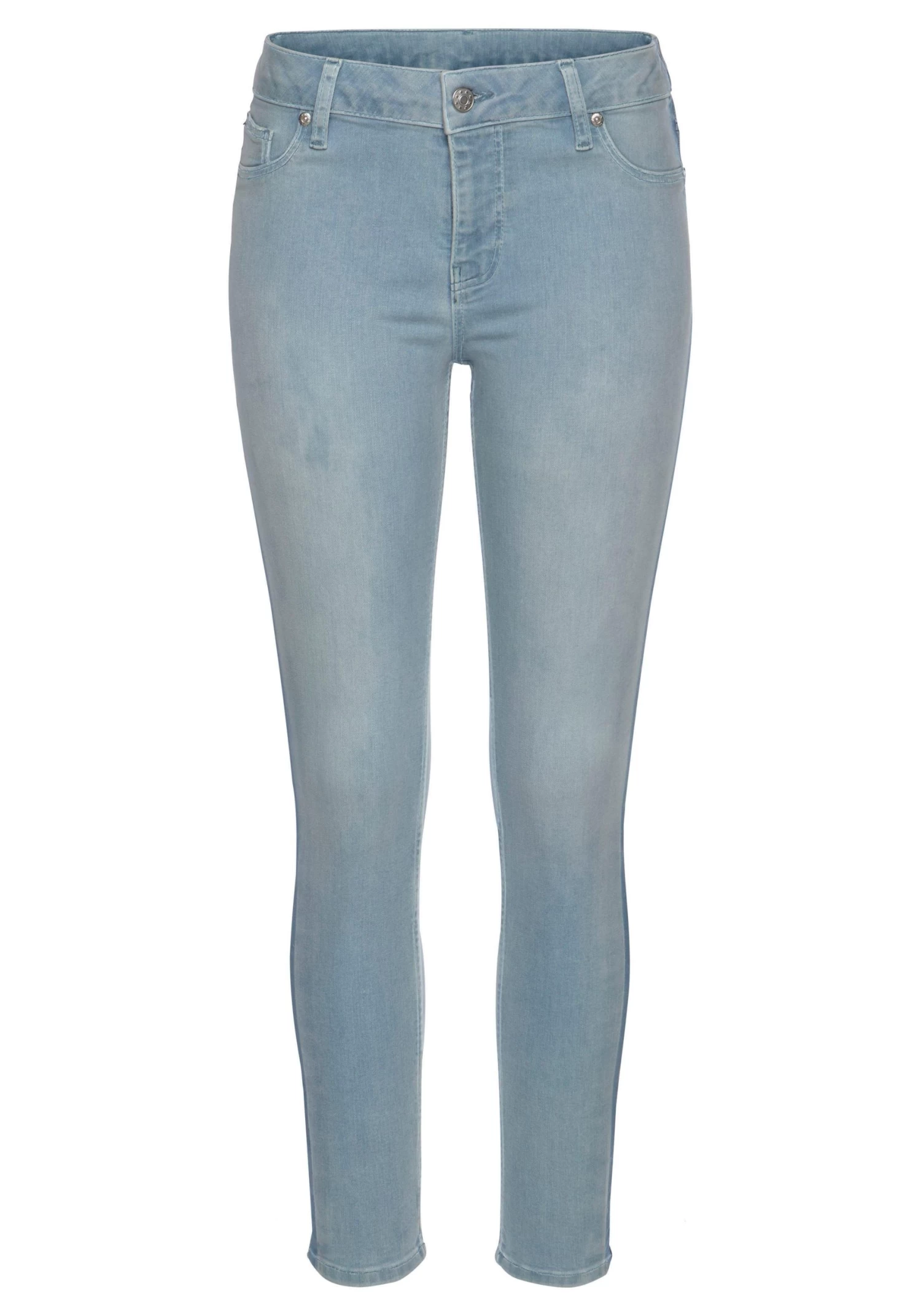 Buffalo Skinny Fit Jeans Met Strepen Opzij 2 Buffalo Skinny Fit Jeans Met Strepen Opzij - Image 2