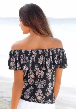 Buffalo Strandshirt In Carmenstijl Met Volant 20 Buffalo Strandshirt In Carmenstijl Met Volant -Beroemde Badkleding Winkel buffalo strandshirt in carmenstijl met volant multicolor 3