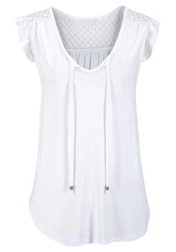 Buffalo Strandshirt Met Kanten Inzet Op De Rug 22 Buffalo Strandshirt Met Kanten Inzet Op De Rug -Beroemde Badkleding Winkel buffalo strandshirt met kanten inzet op de rug wit 2