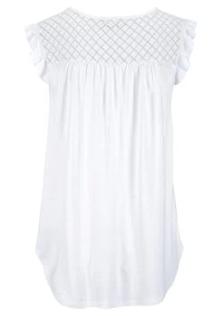 Buffalo Strandshirt Met Kanten Inzet Op De Rug 24 Buffalo Strandshirt Met Kanten Inzet Op De Rug -Beroemde Badkleding Winkel buffalo strandshirt met kanten inzet op de rug wit 4