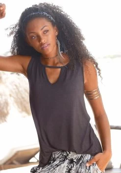 Only Short ONLTOKYO HW LINEN BLEND SHORTS PNT NOOS 32 Only Short ONLTOKYO HW LINEN BLEND SHORTS PNT NOOS -Beroemde Badkleding Winkel buffalo strandtop met lichte aanrimpeling bij de hals grijs 11