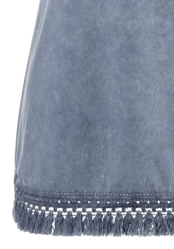 Buffalo Top Met Spaghettibandjes Met Modieuze Rand Met Kwastjes -Beroemde Badkleding Winkel buffalo top met spaghettibandjes met modieuze rand met kwastjes blauw 2