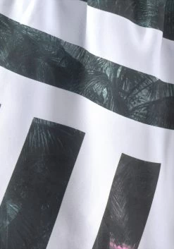 Buffalo Zwemshort Met Fotoprint En Strepen -Beroemde Badkleding Winkel buffalo zwemshort met fotoprint en strepen wit 6