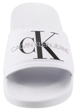 Calvin Klein Badslippers Met Een Brede Band -Beroemde Badkleding Winkel calvin klein badslippers met een brede band wit 3