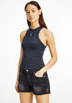 S.Oliver Short Met Steek- En Achterzakken -Beroemde Badkleding Winkel calvin klein short mid rise short met iets gerafelde voetzoom zwart 15