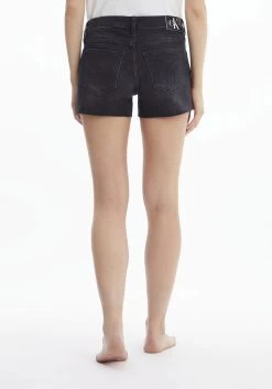Calvin Klein Short MID RISE SHORT Met Iets Gerafelde Voetzoom -Beroemde Badkleding Winkel calvin klein short mid rise short met iets gerafelde voetzoom zwart 7