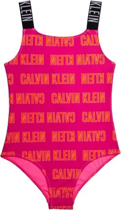 Buffalo Triangelbikini Lux Kids Met Abstracte Print -Beroemde Badkleding Winkel calvin klein swimwear badpak swimsuit print roze 1