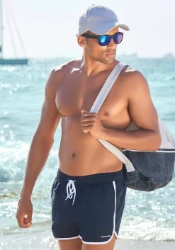 O'Neill Zwemshort In Coole Unikleur -Beroemde Badkleding Winkel chiemsee zwemshort met contrast piping blauw