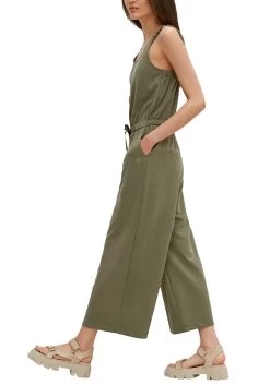 Comma 7/8-jumpsuit In Een Hoogwaardige Mix Met Modal -Beroemde Badkleding Winkel comma 7 8 jumpsuit in een hoogwaardige mix met modal bruin 4