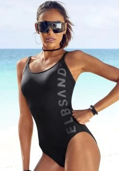 Bruno Banani Badpak In Trendy Animal-print 25 Bruno Banani Badpak In Trendy Animal-print -Beroemde Badkleding Winkel elbsand badpak met grote letters zwart