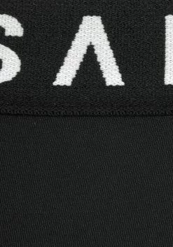 Elbsand Beugelbikini Met Contrastkleurige Merkopschriften -Beroemde Badkleding Winkel elbsand beugelbikini met contrastkleurige merkopschriften zwart 3