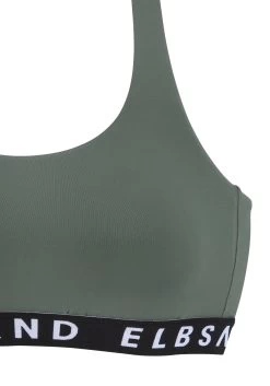 Elbsand Bustierbikini Met Contrastkleurige Opschriften -Beroemde Badkleding Winkel elbsand bustierbikini met contrastkleurige opschriften groen 7