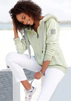 Bruno Banani Badpak In Asymmetrische Snit -Beroemde Badkleding Winkel elbsand capuchonsweatvest kria groen 3