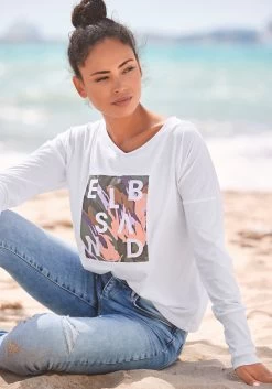 Elbsand Shirt Met Lange Mouwen Inea Met Frontprint