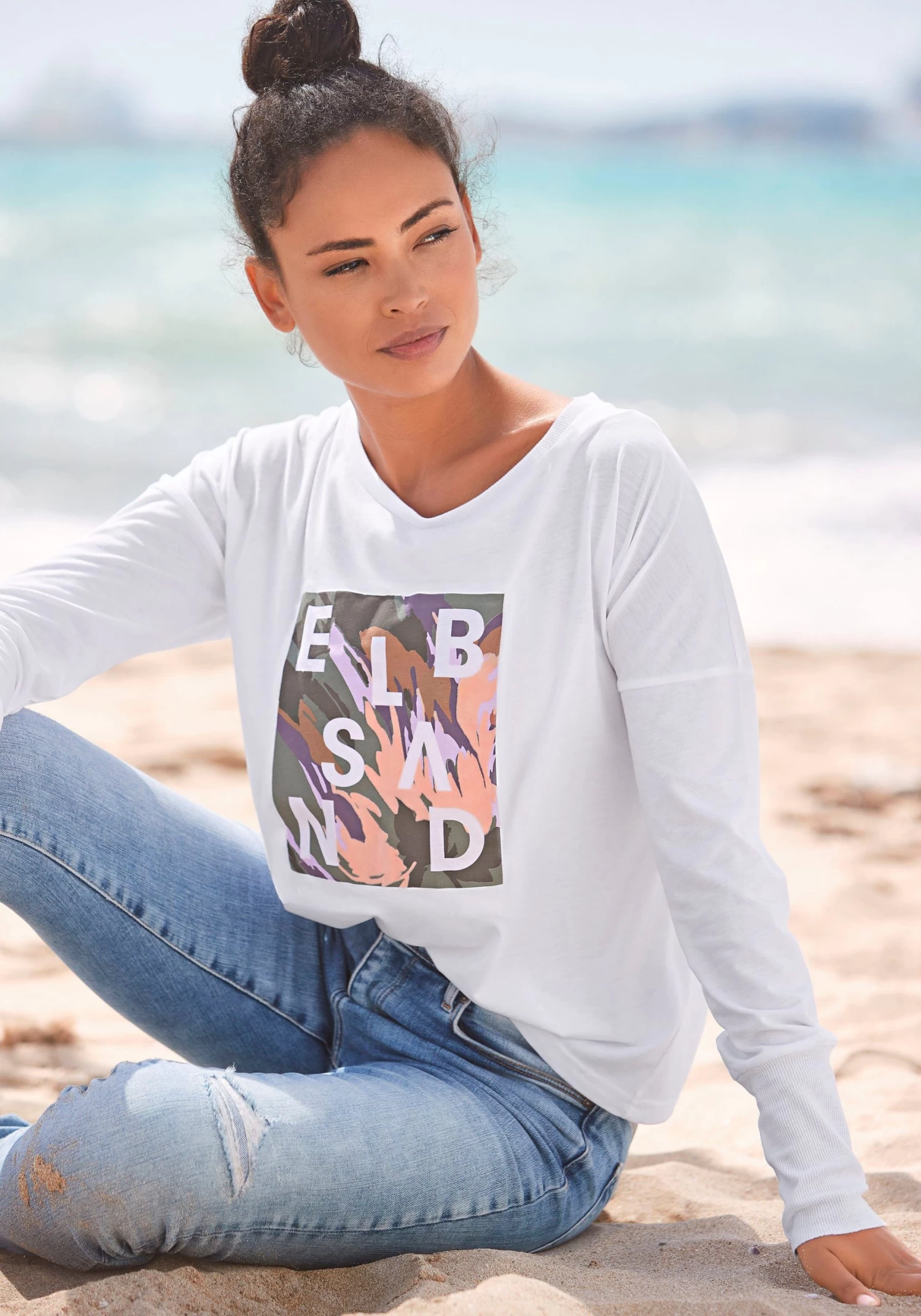 Elbsand Shirt Met Lange Mouwen Inea Met Frontprint 1 Elbsand Shirt Met Lange Mouwen Inea Met Frontprint