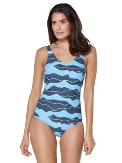 S.Oliver RED LABEL Beachwear Maxi-jurk Met Lage Ruglijn -Beroemde Badkleding Winkel feel good badpak blauw 18