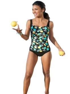 Vivance T-shirt Met Uitsparingen In De Mouwen -Beroemde Badkleding Winkel feel good badpak zwart 49