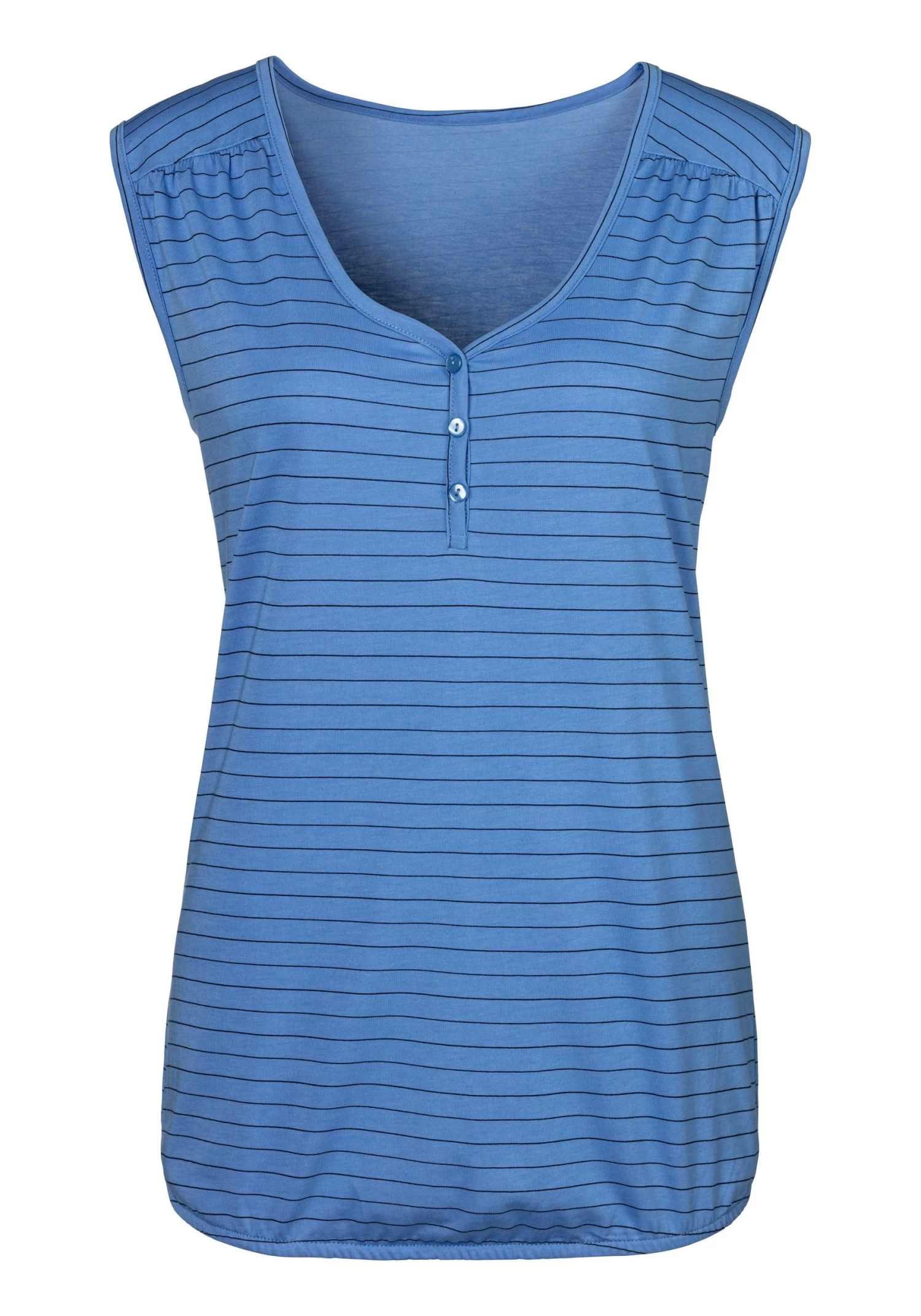 H.I.S Tanktop Met Knoopsluiting En Kleine Plooi (Set Van 2) 3 H.I.S Tanktop Met Knoopsluiting En Kleine Plooi (Set Van 2) - Image 3