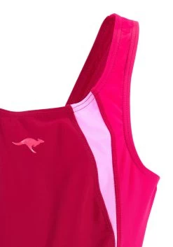 KangaROOS Badpak Met Sportieve Contrastinzetten -Beroemde Badkleding Winkel kangaroos badpak met sportieve contrastinzetten rood 11
