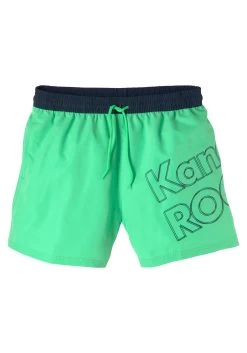 S.Oliver RED LABEL Beachwear Zwemshort Met Complementair Kleurdesign -Beroemde Badkleding Winkel kangaroos zwemshort adams met groot logo opschrift groen